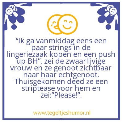Tegeltje: Onderbroekenlol.