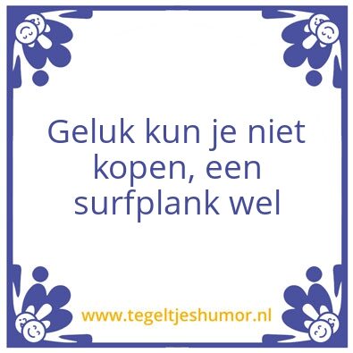 Tegeltje: Geluk