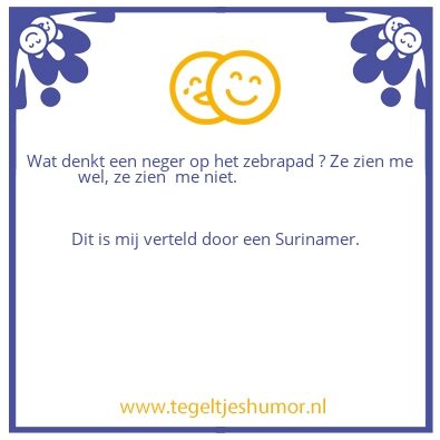 Tegeltje: racisme