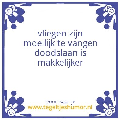 Tegeltje: dliegen