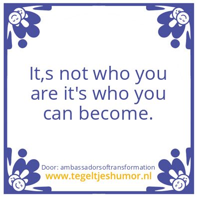 Tegeltje: Norms and values