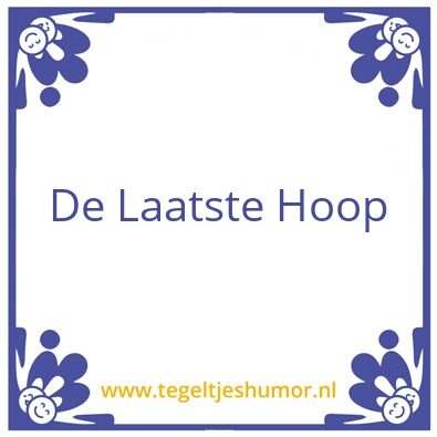 Tegeltje: Hoop