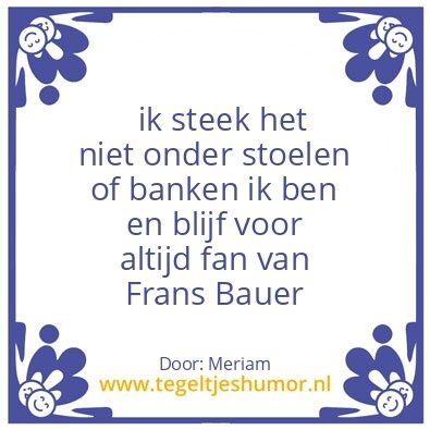 Tegeltje: Foreverbauerfan