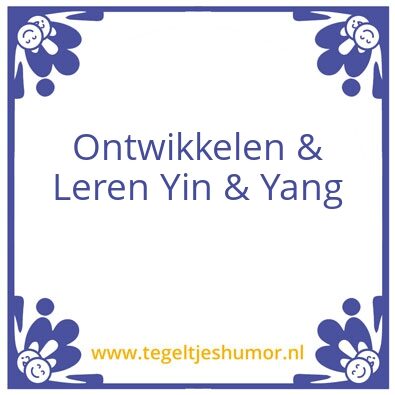 Tegeltje: yin