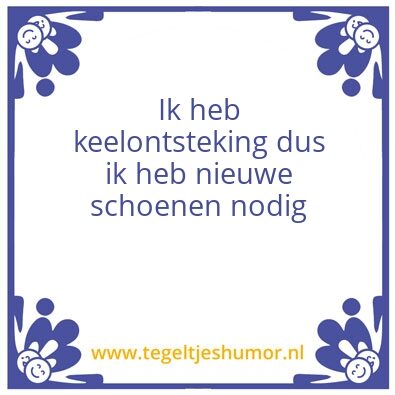 Tegeltje: Keelontsteking