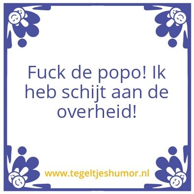 Tegeltje: Popo