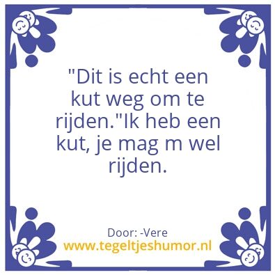 Tegeltje: .