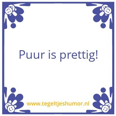 Tegeltje: de Brouwer