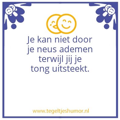 Tegeltje: Ademen
