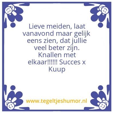 Tegeltje: Dames 1 Het Ravijn