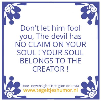 Tegeltje: Don’t let him fool you