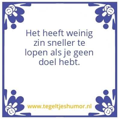 Tegeltje: Doel