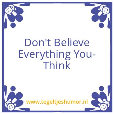 Tegeltje: geloof
