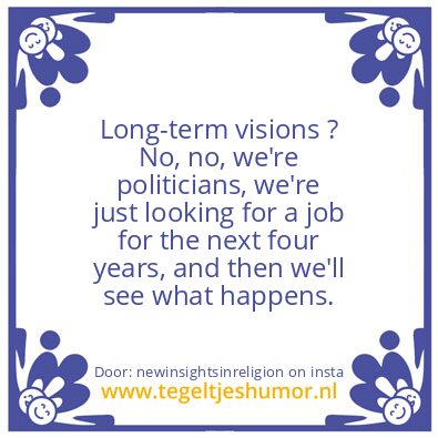 Tegeltje: empty promises time