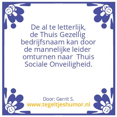 Tegeltje: Ik ben Gerrit.