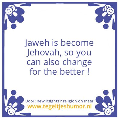 Tegeltje: Changing the YOU !