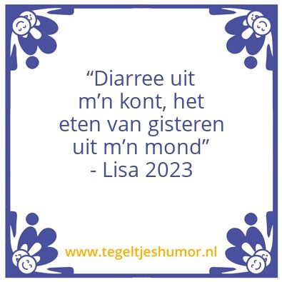 Tegeltje: Lisa quote