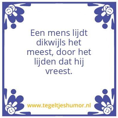 Tegeltje: Lijden