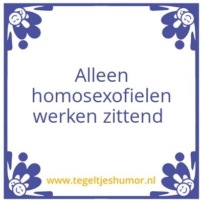 Tegeltje: Sexofiel
