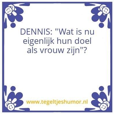 Tegeltje: Dennis