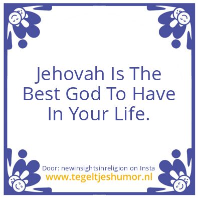 Tegeltje: What is the best God ?