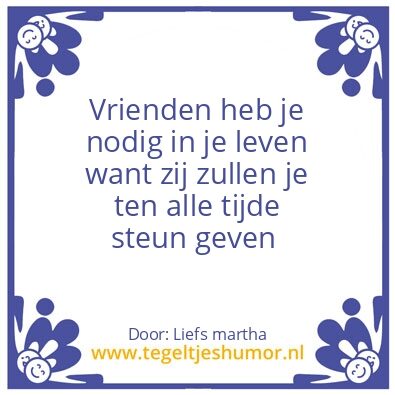 Tegeltje: Vriend