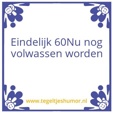 Tegeltje: 60