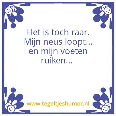 Tegeltje: Raar