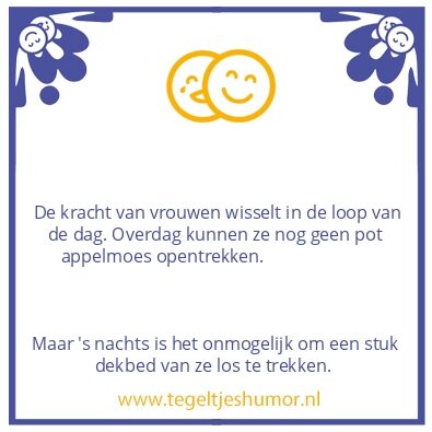 Tegeltje: De kracht van vrouwen..