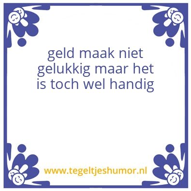 Tegeltje: geluk