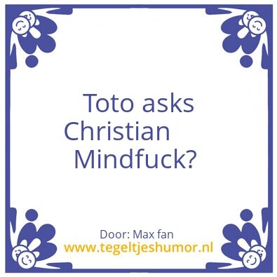 Tegeltje: Max