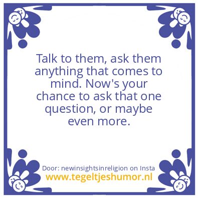 Tegeltje: WHAT IS THE CHANCE ?