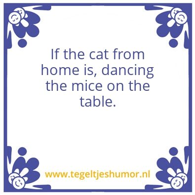 Tegeltje: Kat