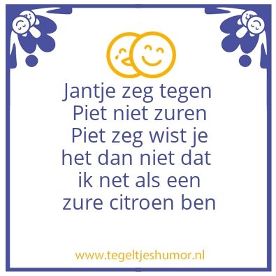Tegeltje: #Niks te klagen