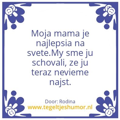 Tegeltje: Den matiek