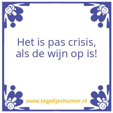 Tegeltje: Wijn