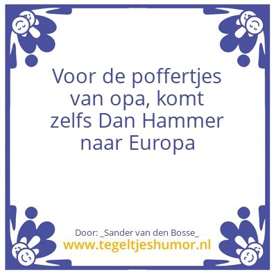 Tegeltje: Preek en Poffertjes