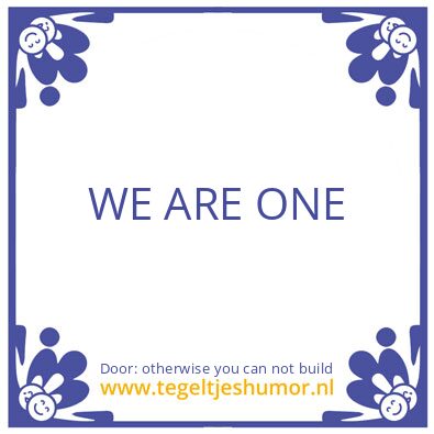 Tegeltje: Time is linear