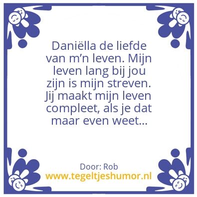 Tegeltje: Daniella