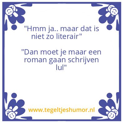 Tegeltje: Ruk & Pluk schrijven een stuk