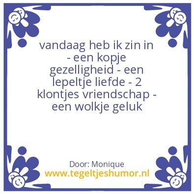Tegeltje: koffietijd