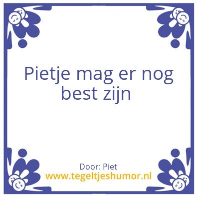 Tegeltje: W