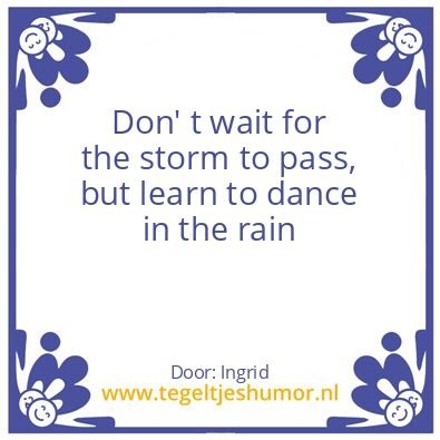 Tegeltje: Storm