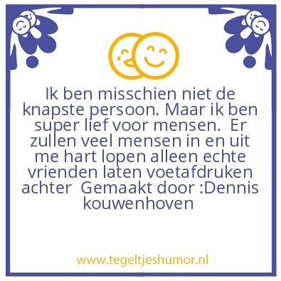 Tegeltje: dennis