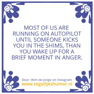 Tegeltje: DON,T GO IN ANGER..