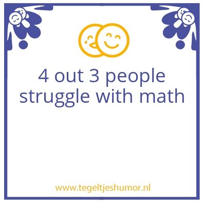 Tegeltje: 4 out
