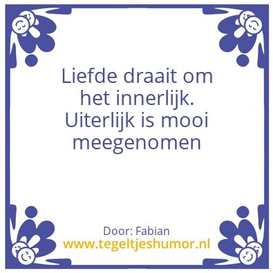 Tegeltje: Liefde