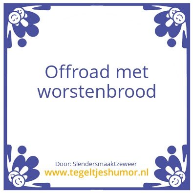 Tegeltje: Offroad