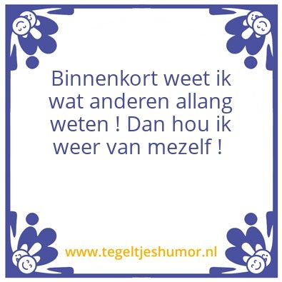 Tegeltje: .