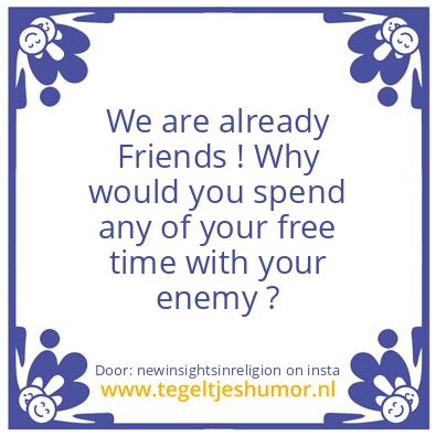 Tegeltje: New Friends.